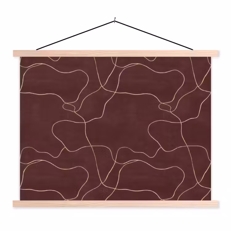 Schoolplaat - Abstract - Modern - Bruin — 1