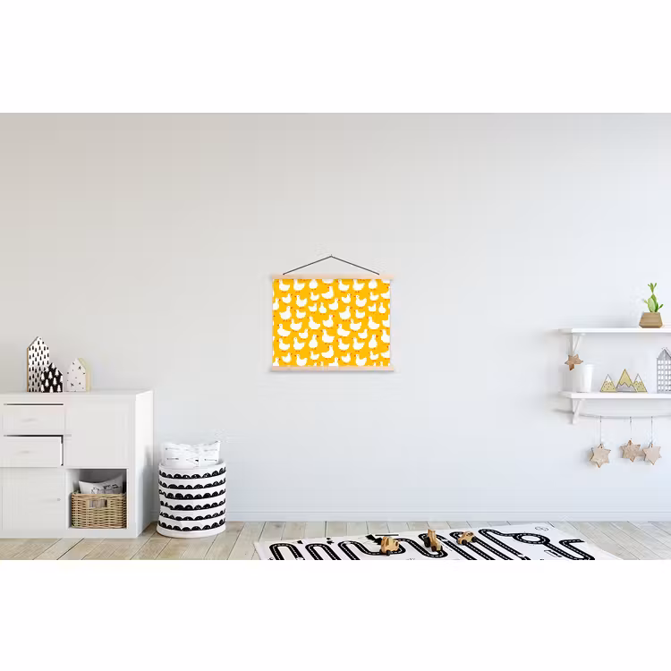 Schoolplaat - Eendjes - Patroon - Geel — 3