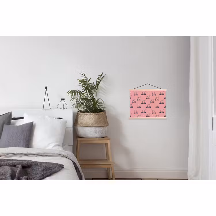 Schoolplaat - Golfkar - Retro - Roze — 2