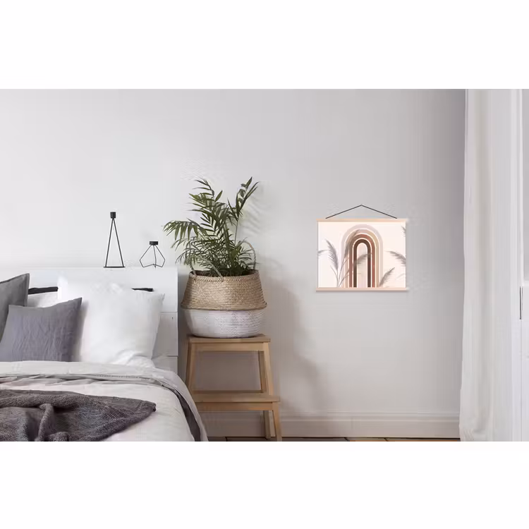Schoolplaat - Abstract - Bogen - Plant - Boho - Beige — 2