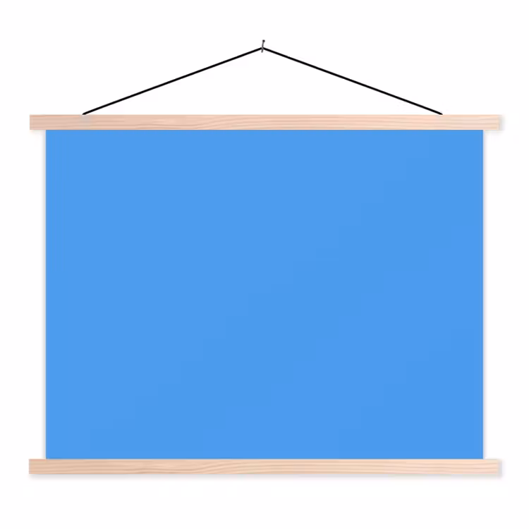 Schoolplaat - Bright - Azure - Blauw — 1