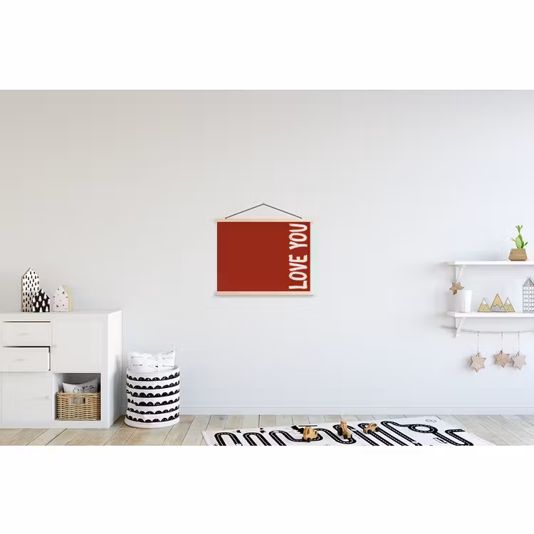 Schoolplaat - Schuin - Loveyou - Rood — 3