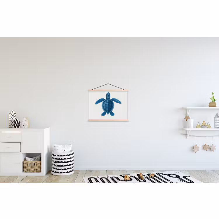 Schoolplaat - Schildpad - Blauw - Schild — 3