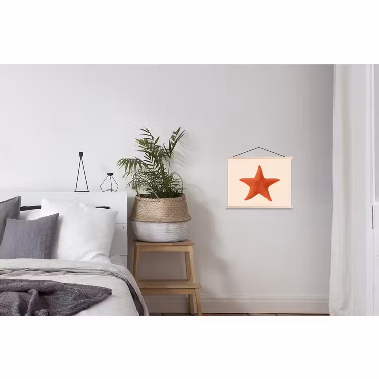 Schoolplaat - Zeester - Bobbels - Rood — 2