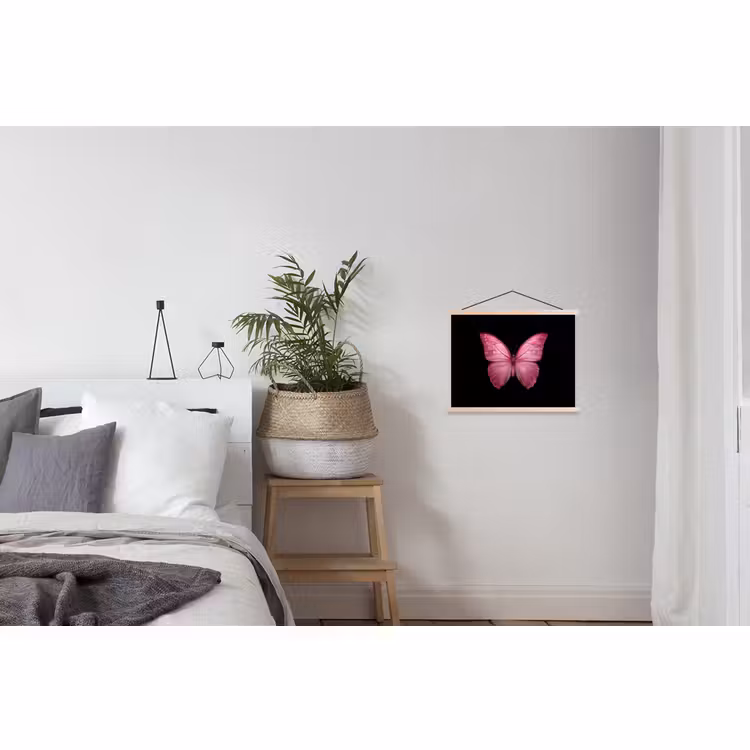 Schoolplaat - Vlinder - roze - Elegant — 2