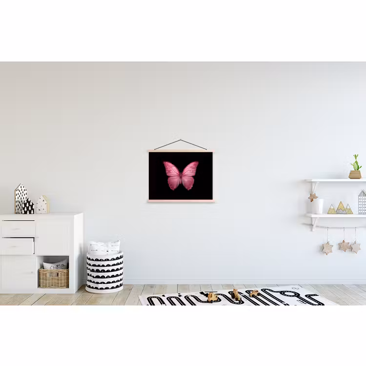 Schoolplaat - Vlinder - roze - Elegant — 3