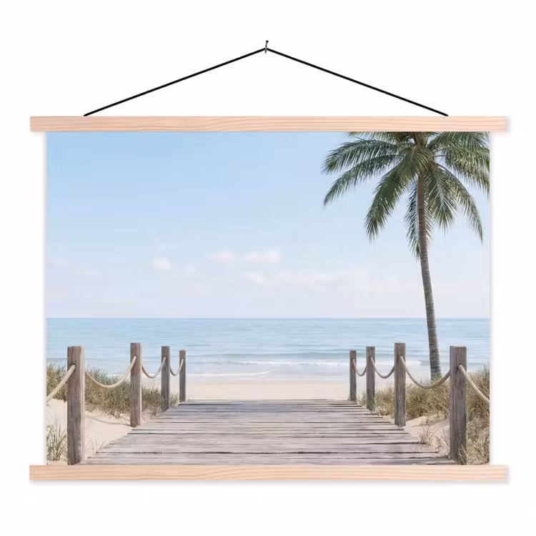 Schoolplaat - Palmbomen - Pad - Horizon — 1