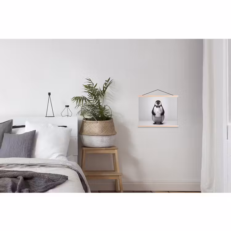 Schoolplaat - Pinguïn - WC rol - Wit — 2