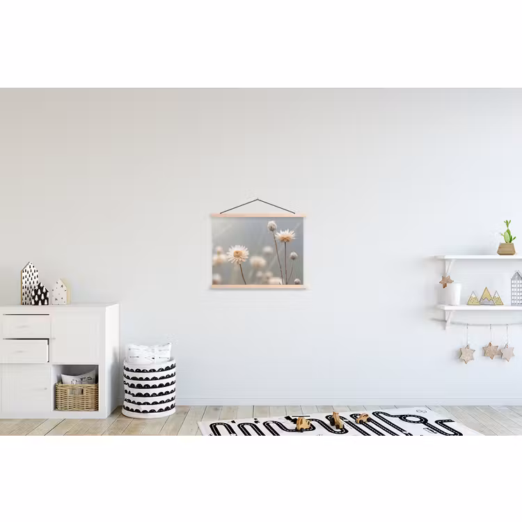 Schoolplaat - Strobloemen - Wit - Daglicht — 3
