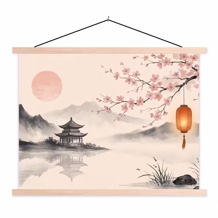 Schoolplaat - Zon - Japans - Traditioneel — 1
