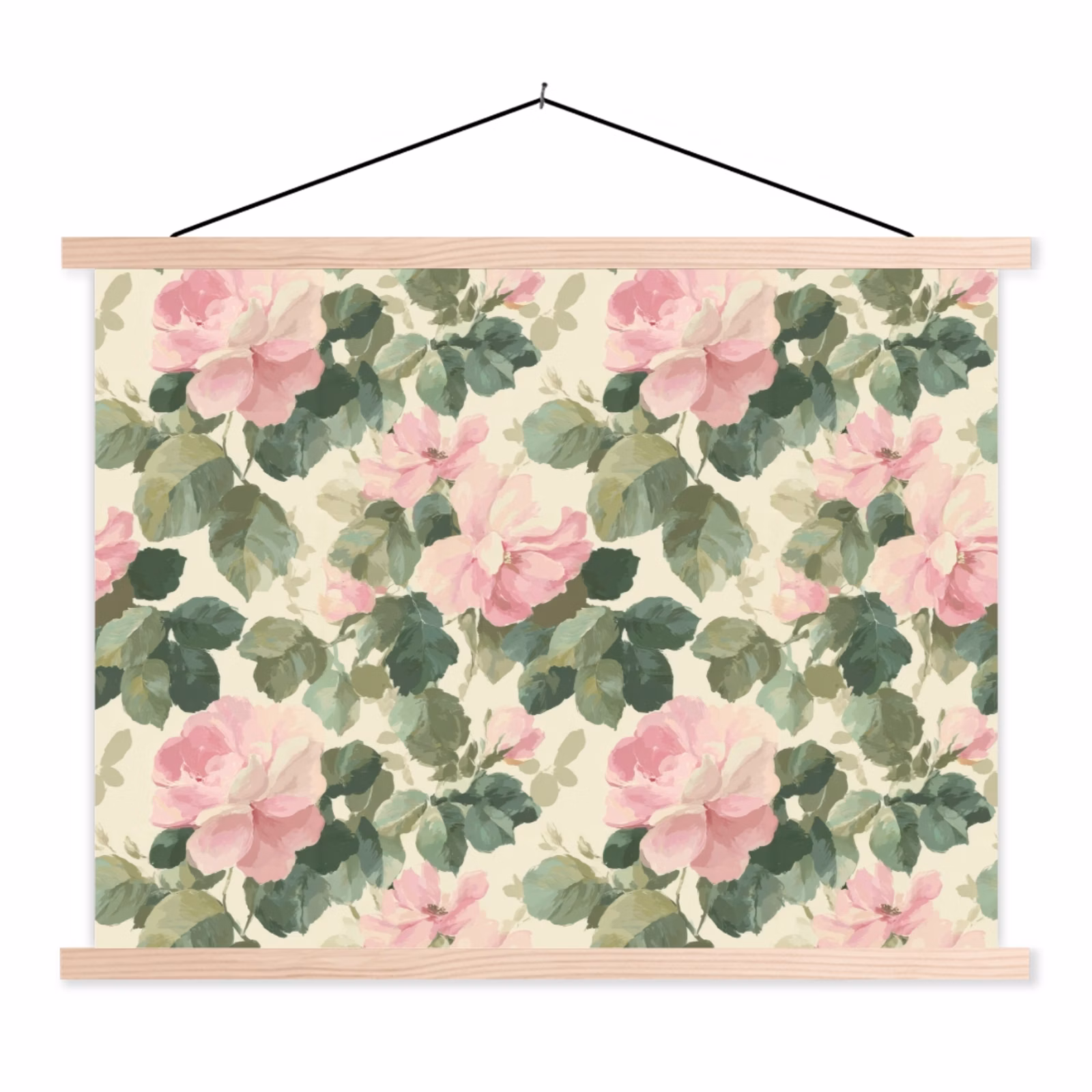 Schoolplaat - Rozen - Botanisch - Roze — 1