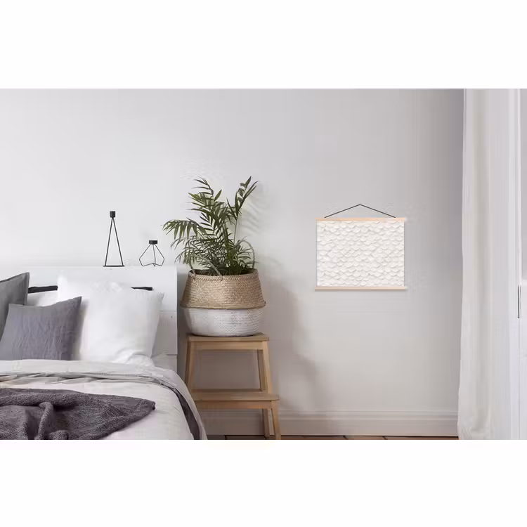 Schoolplaat - Schubben - Wit - Elegant — 2