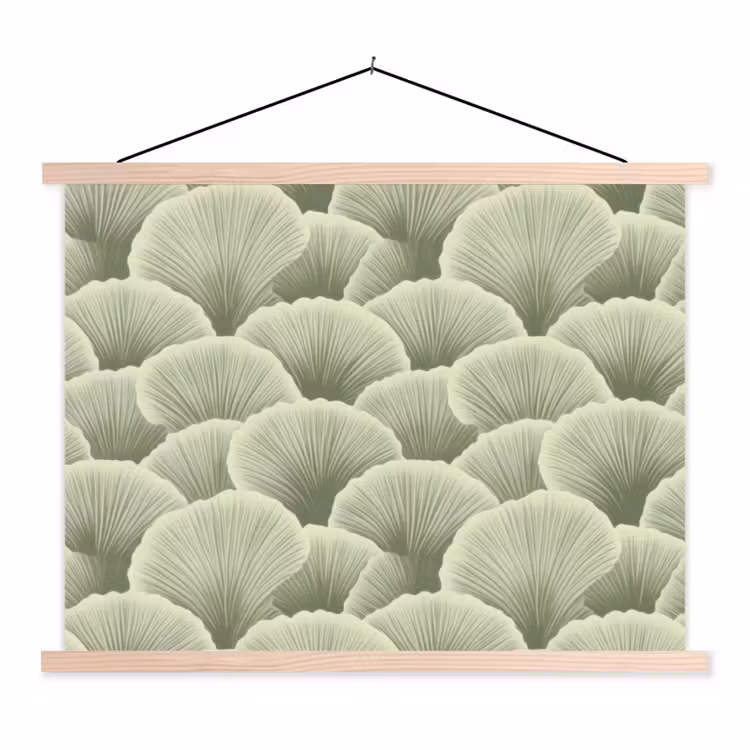 Schoolplaat - Waaier - Blad - Groen — 1