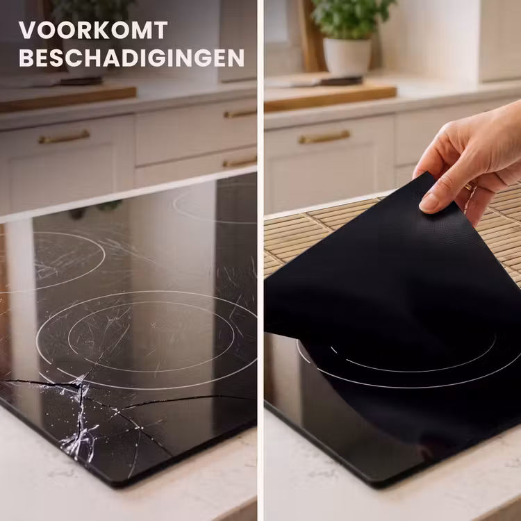 Inductie beschermer vinyl 3mm - Symmetrie van Bamboe — 2