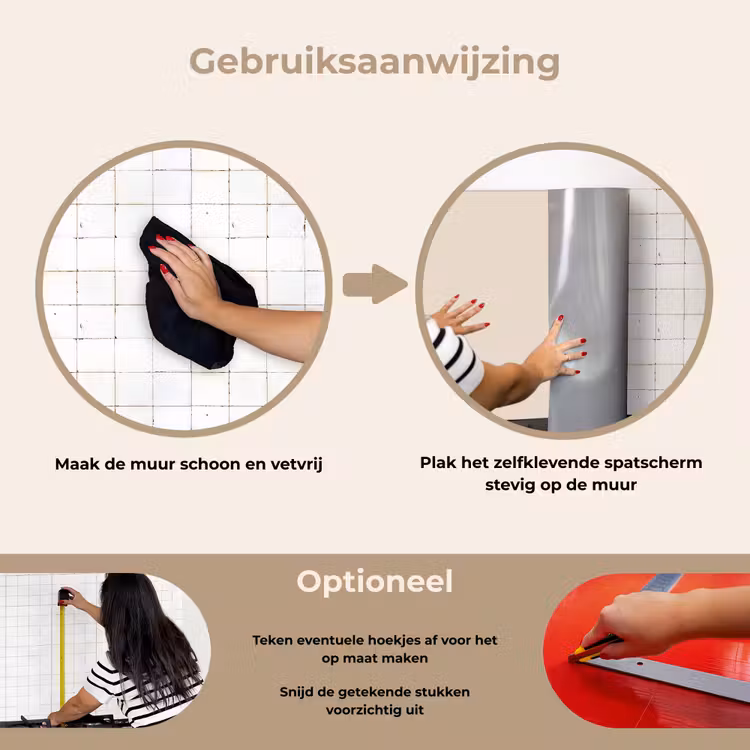 Spatscherm keuken - Woestijnstilte — 8