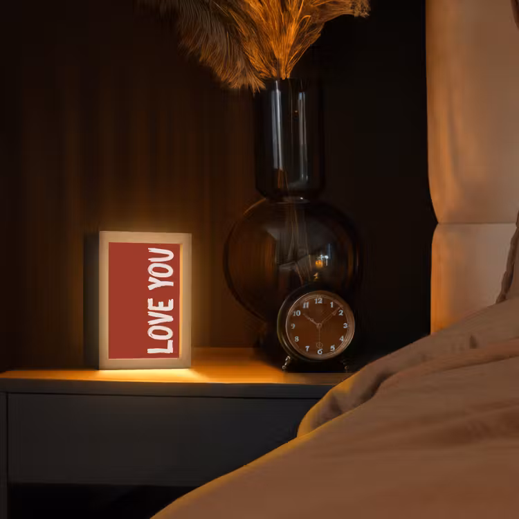 Tafellamp - Schuin - Loveyou - Rood — 3