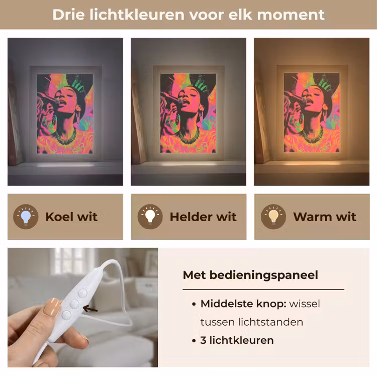 Tafellamp - Neon - Vrouw - Microfoon — 6