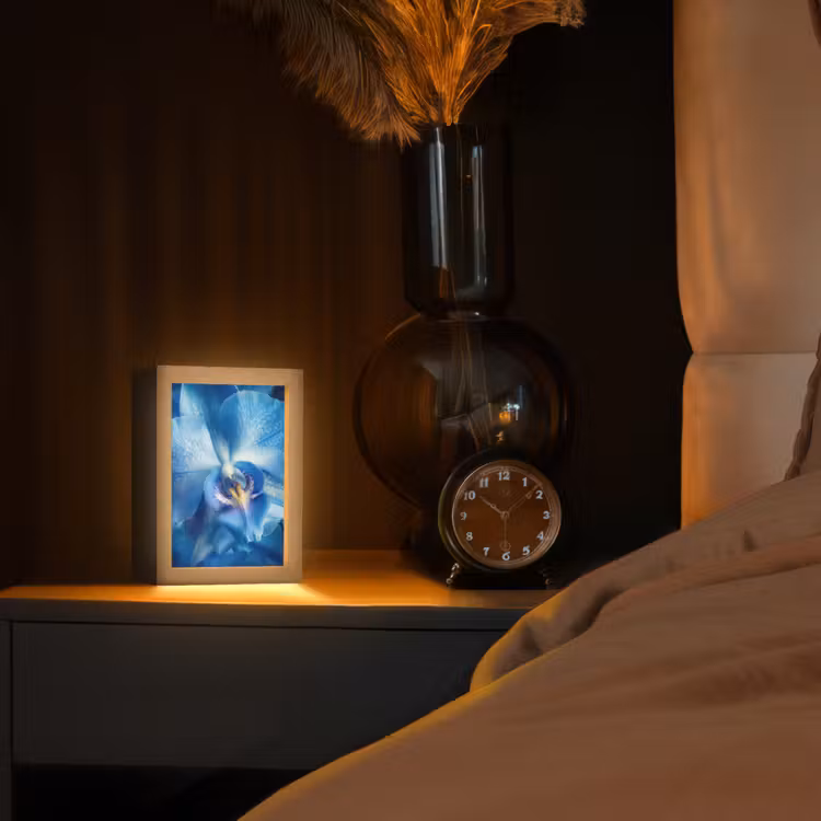 Tafellamp - Blauw - Orchidee - Elegeant — 3