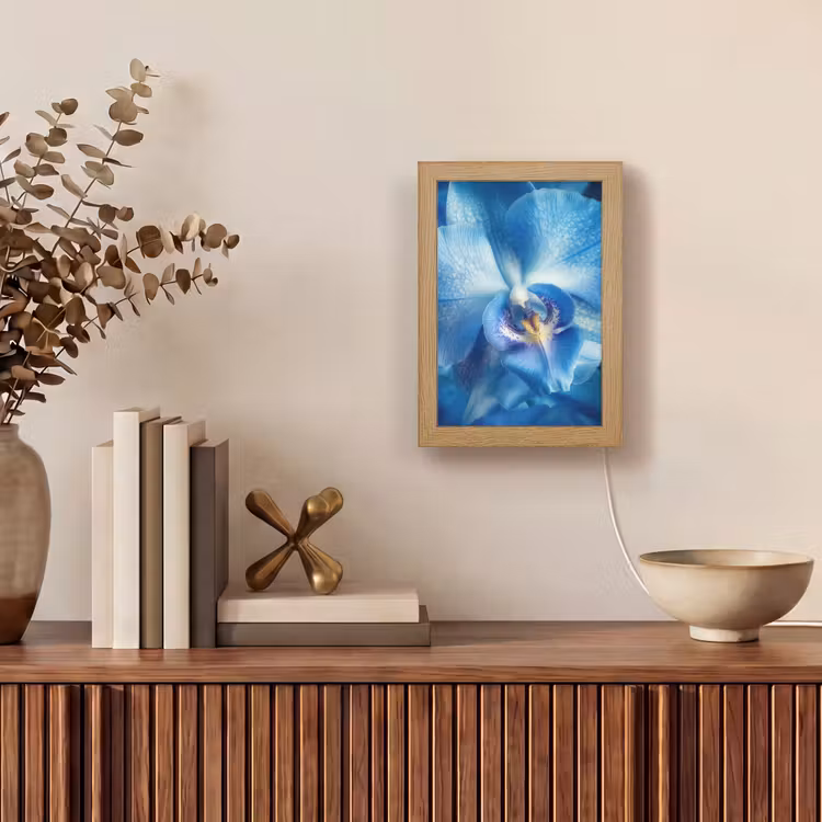 Tafellamp - Blauw - Orchidee - Elegeant — 4