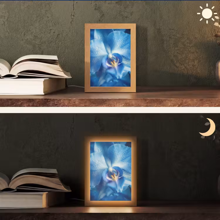 Tafellamp - Blauw - Orchidee - Elegeant — 5