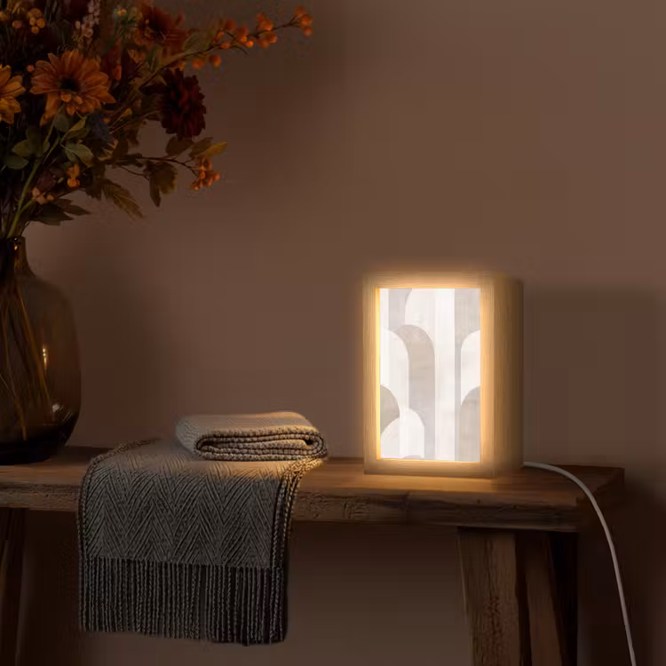 Tafellamp - Abstracte bogen - Modern - Beige — 2