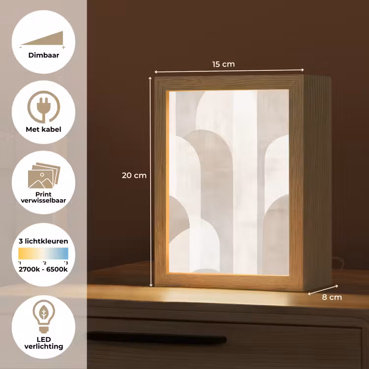 Tafellamp - Abstracte bogen - Modern - Beige — 7