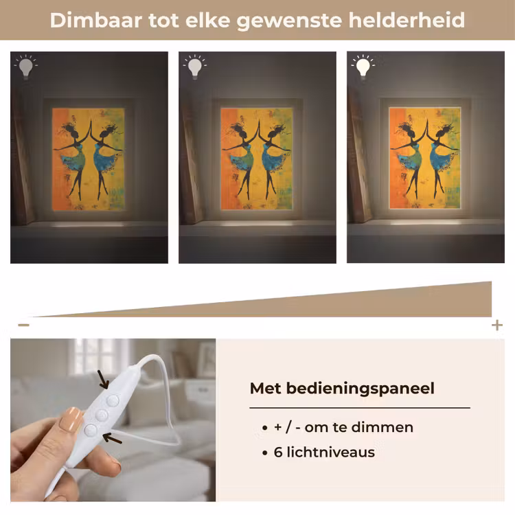 Tafellamp - Dansen - Vrouwen - Verfstructuur — 8