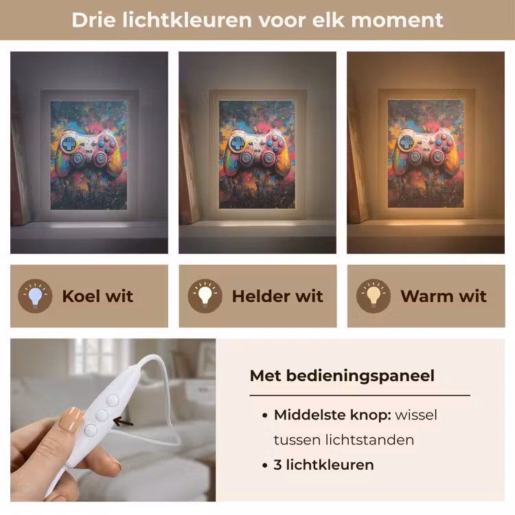 Tafellamp - Graffiti - Gaming - Controller - Verf — 6