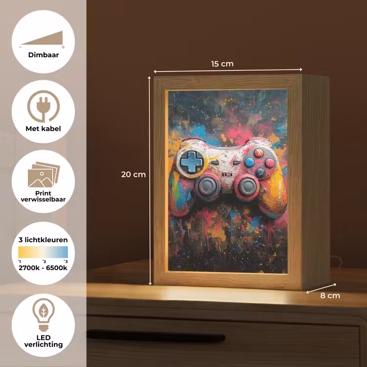 Tafellamp - Graffiti - Gaming - Controller - Verf — 7