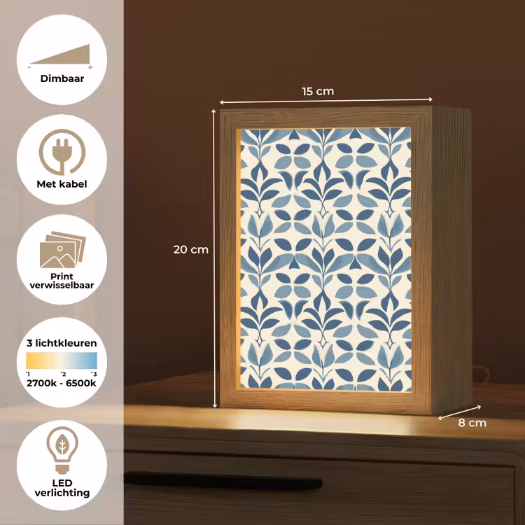 Tafellamp - Flora - Modern - Blauw — 7