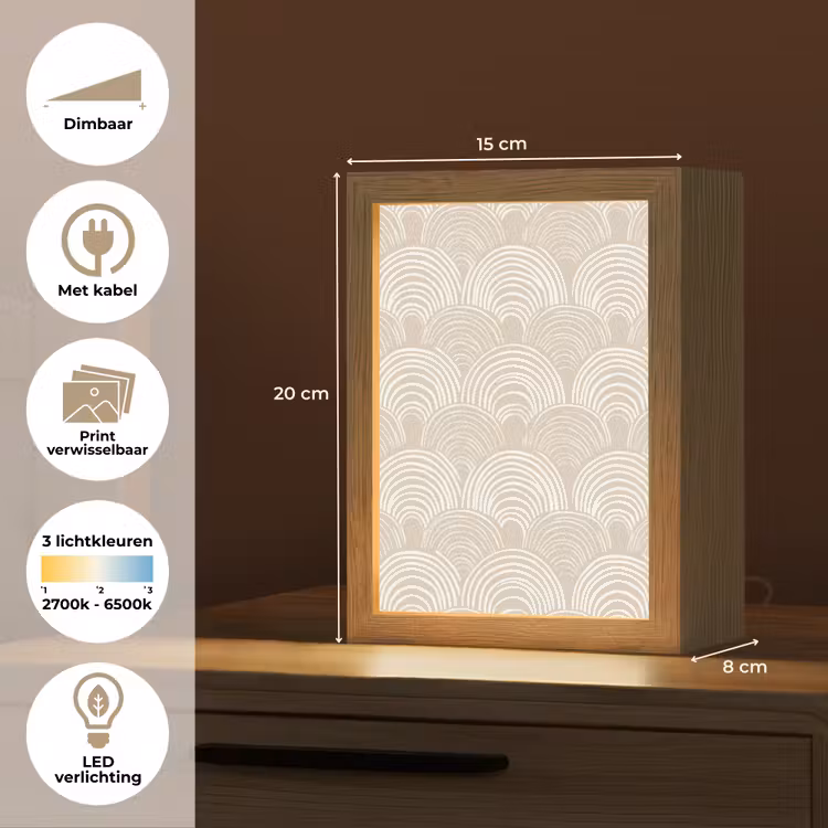 Tafellamp - Golven - Structuur - Beige — 7
