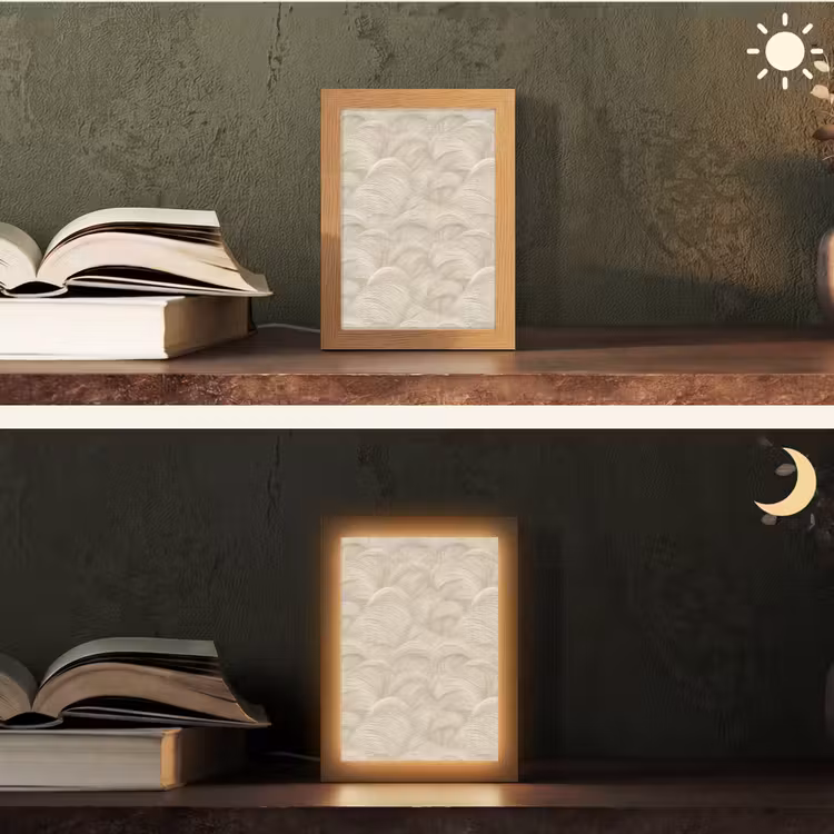 Tafellamp - Bogen - Patroon - Beige — 5