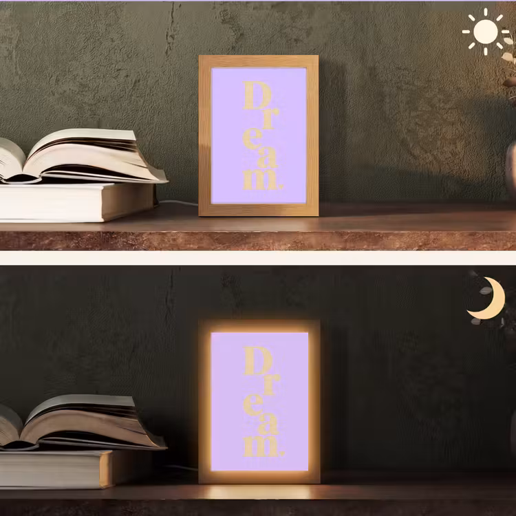 Tafellamp - Dream - Paars - Typografisch — 5