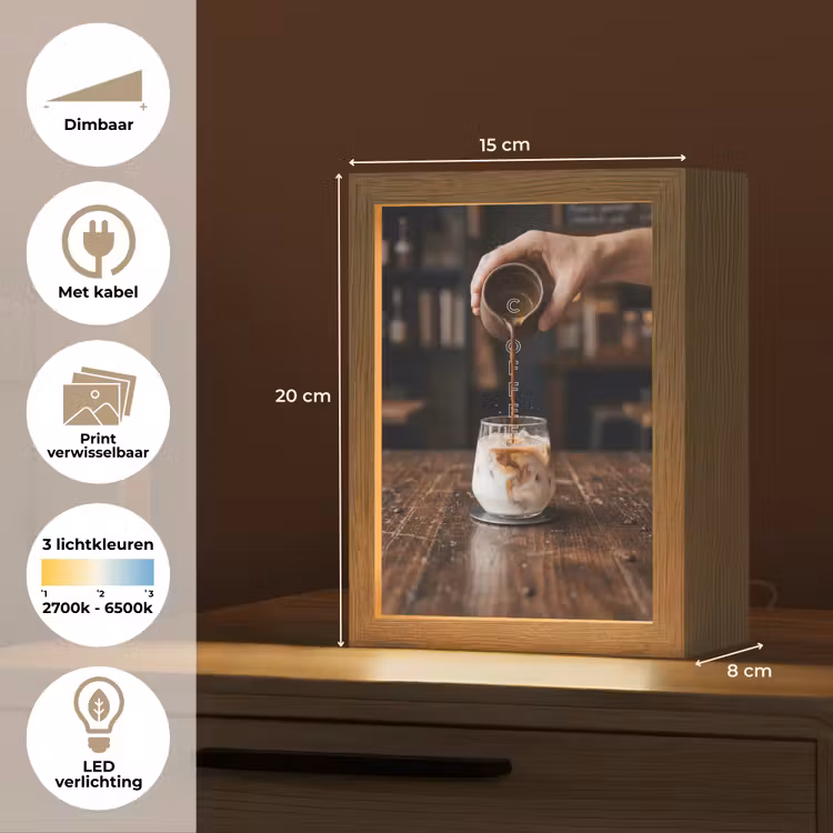 Tafellamp - Espresso - Melk - Café — 7