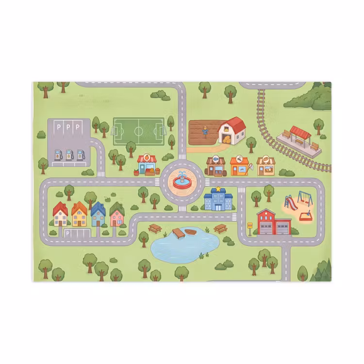 Speelkleed - Plattegrond - Dorp - Kind — 1