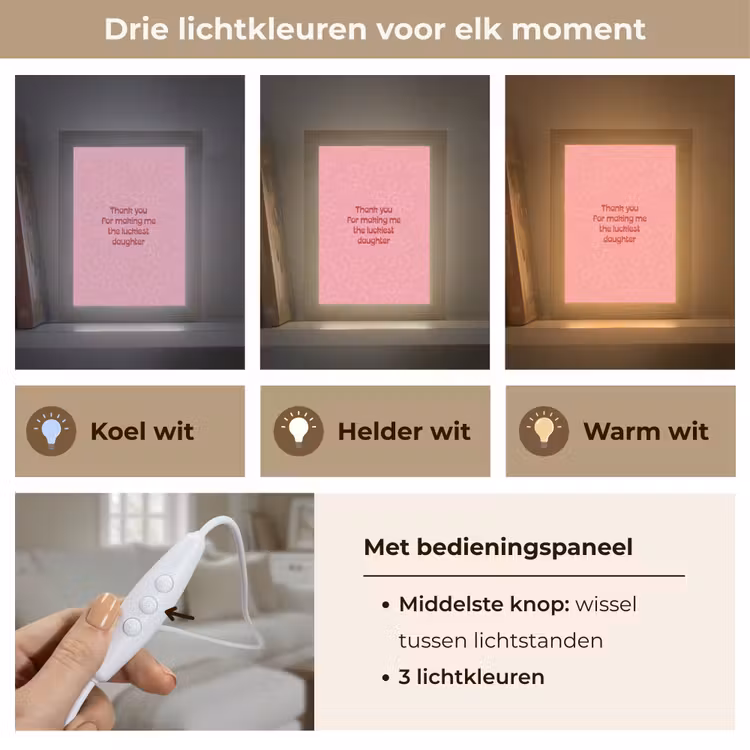 Tafellamp - Tekst - Rood - Moederdag — 6