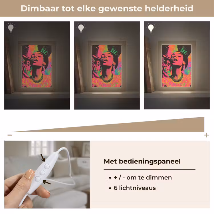 Tafellamp - Vrouw - Microfoon - Neon — 8
