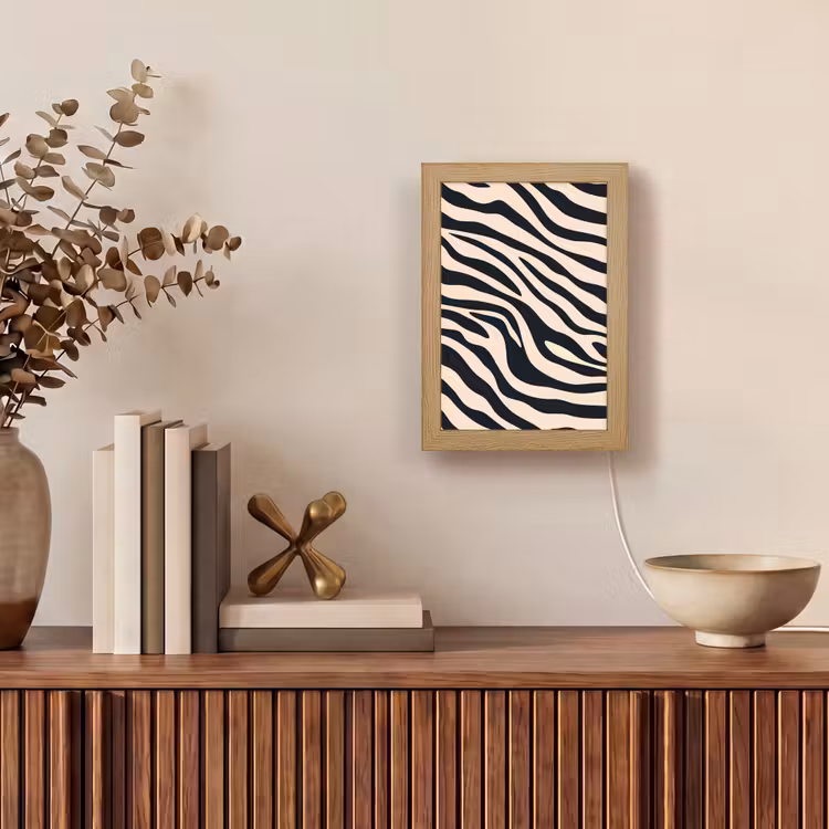 Tafellamp - Zebraprint - Dynamisch - Roze — 4