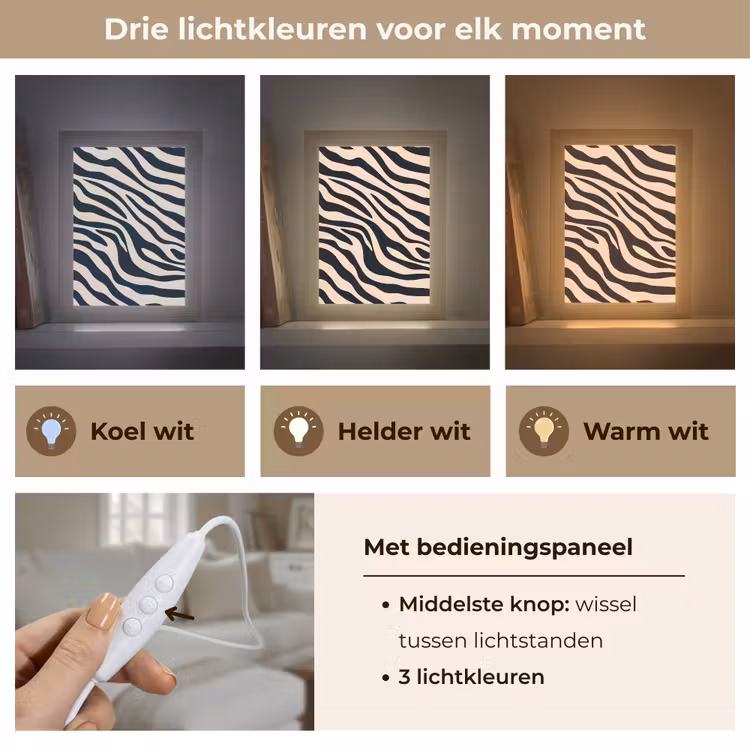Tafellamp - Zebraprint - Dynamisch - Roze — 6
