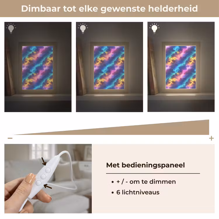Tafellamp - Storm - Bliksem - Regenboog — 8