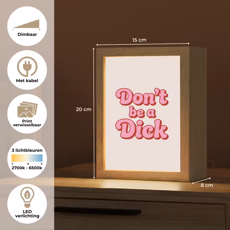 Tafellamp - Tekst - Boodschap - Roze — 7