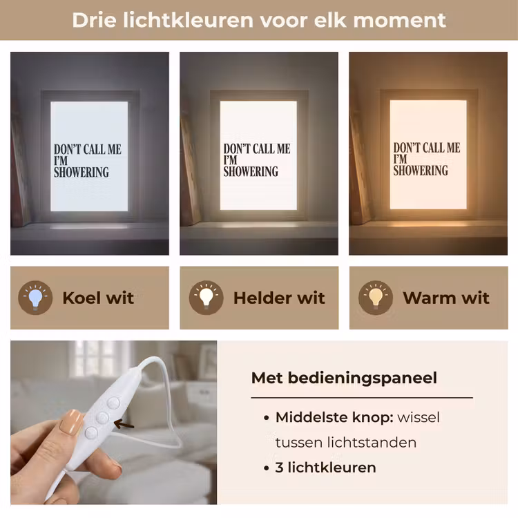 Tafellamp - Tekst - Modern - Zwart - Wit — 6
