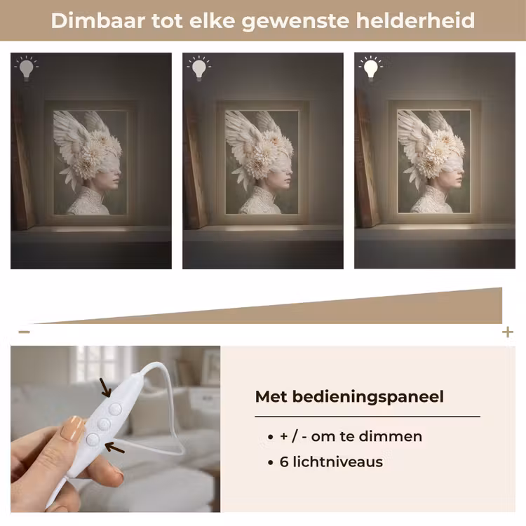 Tafellamp - Vleugels - Vrouw - Wit — 8
