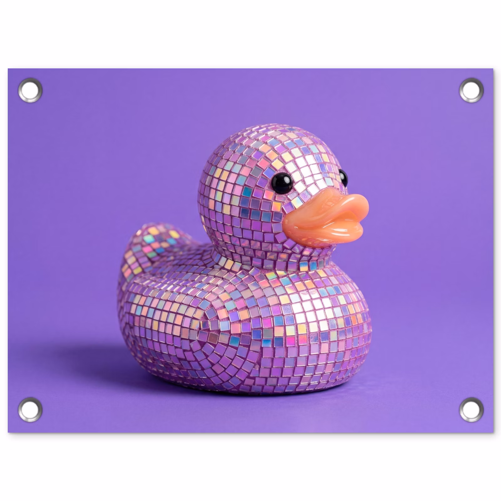 Tuinposter - Disco - Eend - Paars — 1