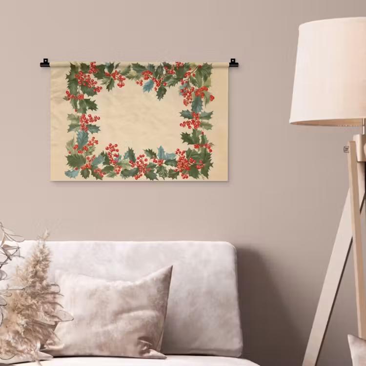 Wandkleed - Hulstrand - Bessen - Beige — 2
