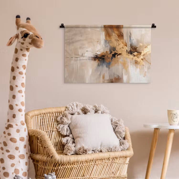 Wandkleed - Modern - Bruin - Abstract - Beige — 5