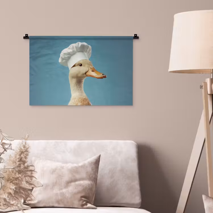 Wandkleed - Eend - Koksmuts - Cute - Vogel — 2