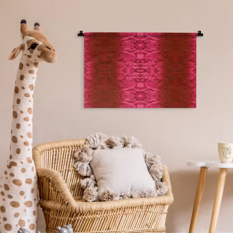 Wandkleed - Slang - Boa - Roze — 5