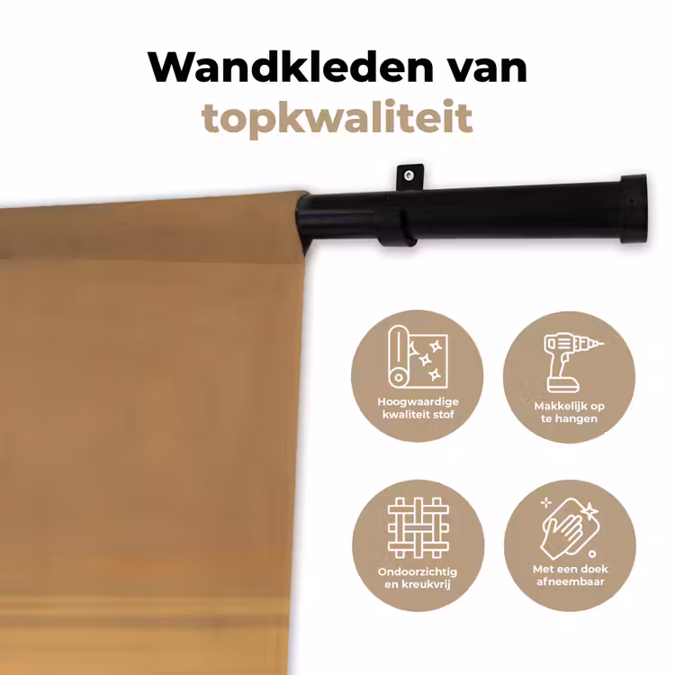 Wandkleed - Goud - Disco - Glitter - Peer — 3