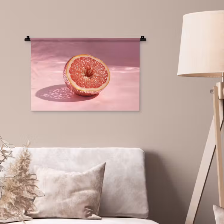 Wandkleed - Grapefruit - Roze - Disco - Shiny — 2